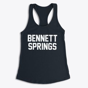 Bennett Springs Missouri Classic Block Women's Racerback Tank