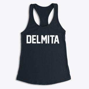 Delmita Texas Classic Block Women's Racerback Tank