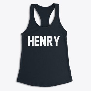 Henry Nebraska Classic Block Women's Racerback Tank