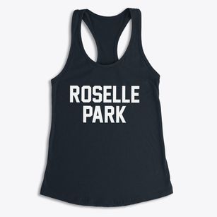 Roselle Park New Jersey Classic Block Women's Racerback Tank