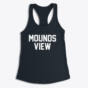 Mounds View Minnesota Classic Block Women's Racerback Tank