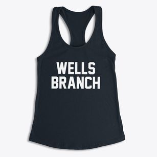 Wells Branch Texas Classic Block Women's Racerback Tank