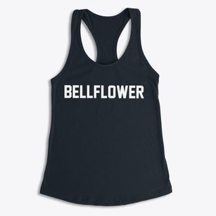 Bellflower California Classic Block Women's Racerback Tank