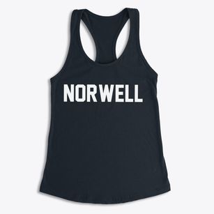 Norwell Massachusetts Classic Block Women's Racerback Tank