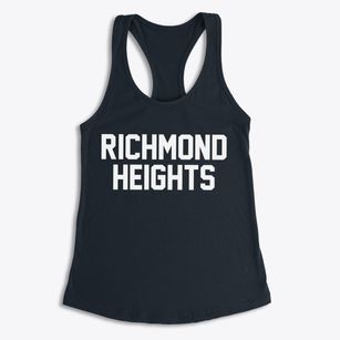 Richmond Heights Ohio Classic Block Women's Racerback Tank