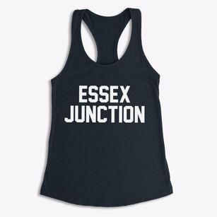Essex Junction Vermont Classic Block Women's Racerback Tank