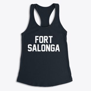Fort Salonga New York Classic Block Women's Racerback Tank