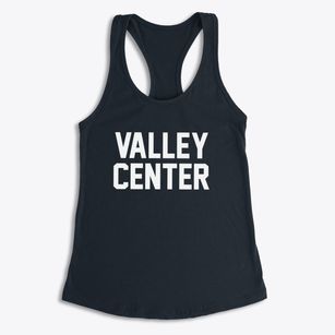Valley Center California Classic Block Women's Racerback Tank