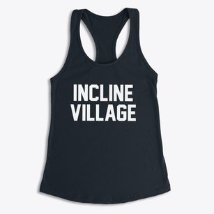Incline Village Nevada Classic Block Women's Racerback Tank