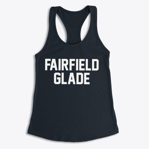 Fairfield Glade Tennessee Classic Block Women's Racerback Tank