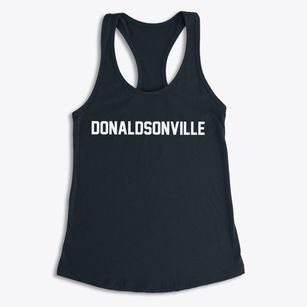 Donaldsonville Louisiana Classic Block Women's Racerback Tank