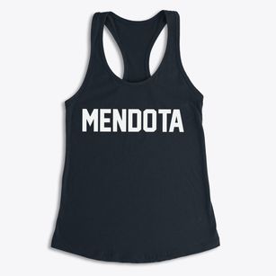 Mendota Illinois Classic Block Women's Racerback Tank