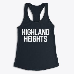 Highland Heights Kentucky Classic Block Women's Racerback Tank