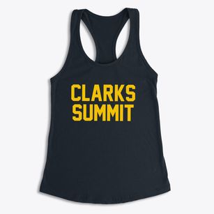 Clarks Summit Pennsylvania Classic Block Women's Racerback Tank