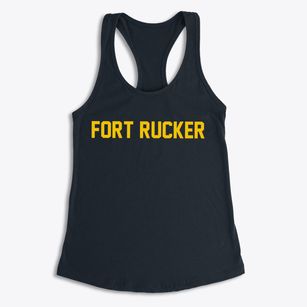 Fort Rucker Alabama Classic Block Women's Racerback Tank