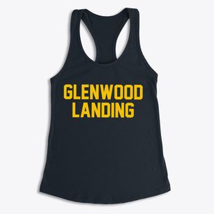 Glenwood Landing New York Classic Block Women's Racerback Tank