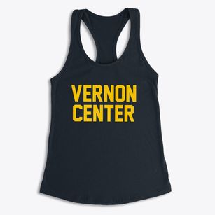 Vernon Center New Jersey Classic Block Women's Racerback Tank