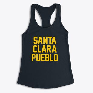 Santa Clara Pueblo New Mexico Classic Block Women's Racerback Tank