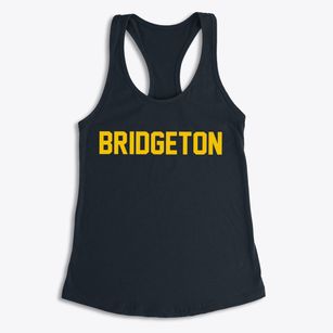Bridgeton New Jersey Classic Block Women's Racerback Tank