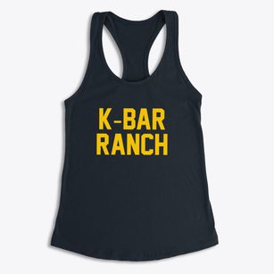 K-bar Ranch Texas Classic Block Women's Racerback Tank
