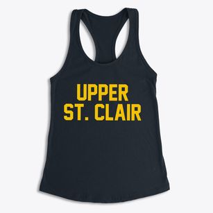 Upper St. Clair Pennsylvania Classic Block Women's Racerback Tank