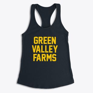 Green Valley Farms Texas Classic Block Women's Racerback Tank