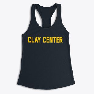 Clay Center Ohio Classic Block Women's Racerback Tank