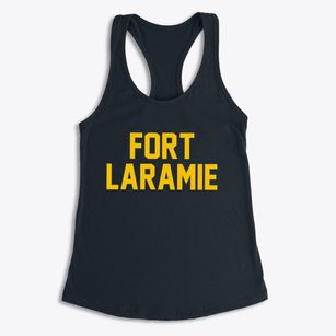 Fort Laramie Wyoming Classic Block Women's Racerback Tank