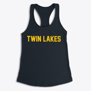 Twin Lakes Minnesota Classic Block Women's Racerback Tank
