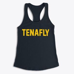 Tenafly New Jersey Classic Block Women's Racerback Tank