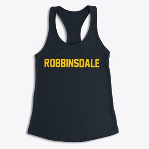 Robbinsdale Minnesota Classic Block Women's Racerback Tank