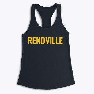 Rendville Ohio Classic Block Women's Racerback Tank