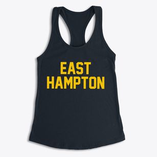 East Hampton Connecticut Classic Block Women's Racerback Tank