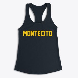Montecito California Classic Block Women's Racerback Tank