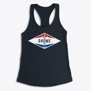 Rhome Texas Diamond Star Women's Racerback Tank
