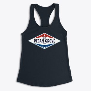 Pecan Grove Texas Diamond Star Women's Racerback Tank