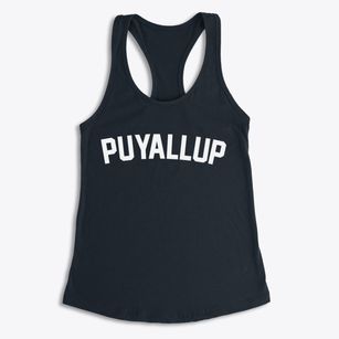 Puyallup Washington Classic Curve Women's Racerback Tank