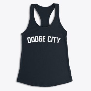 Dodge City Kansas Classic Curve Women's Racerback Tank