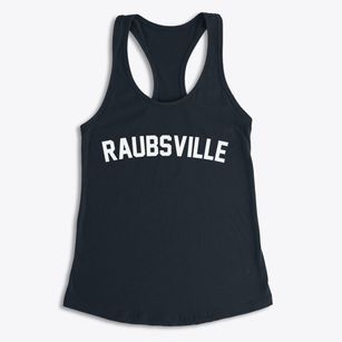 Raubsville Pennsylvania Classic Curve Women's Racerback Tank