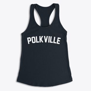 Polkville North Carolina Classic Curve Women's Racerback Tank