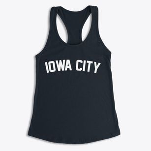Iowa City Iowa Classic Curve Women's Racerback Tank