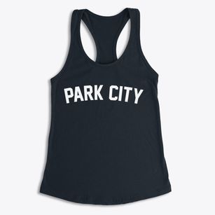 Park City Utah Classic Curve Women's Racerback Tank