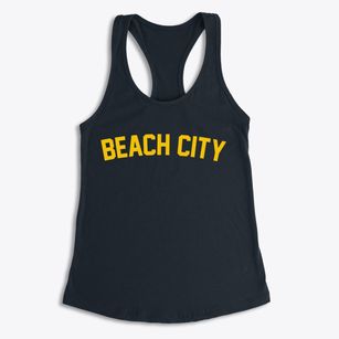 Beach City Texas Classic Curve Women's Racerback Tank