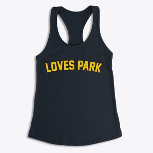 Loves Park Illinois Classic Curve Women's Racerback Tank