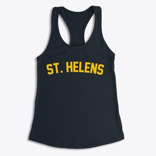 St. Helens Oregon Classic Curve Women's Racerback Tank