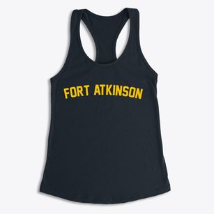 Fort Atkinson Wisconsin Classic Curve Women's Racerback Tank