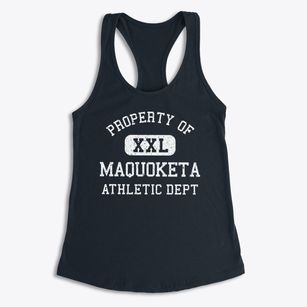 Maquoketa Iowa Athletic Dept Women's Racerback Tank