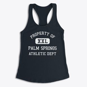 Palm Springs California Athletic Dept Women's Racerback Tank
