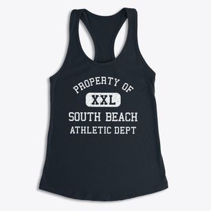South Beach Florida Athletic Dept Women's Racerback Tank