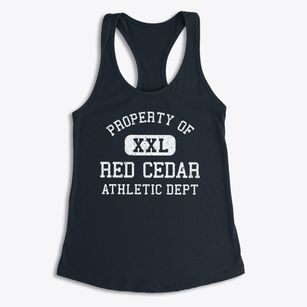 Red Cedar Wisconsin Athletic Dept Women's Racerback Tank